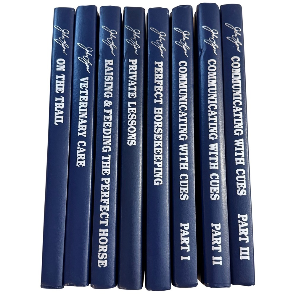 John Lyons The Making of a Perfect Horse 8 Book Set Hardcover Horse Training